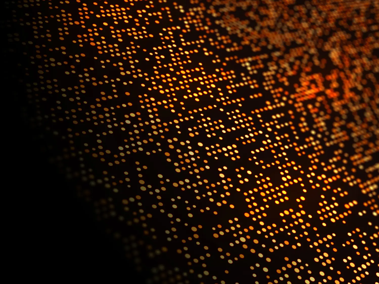 Digital orange dots